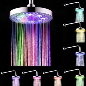 led light over shower