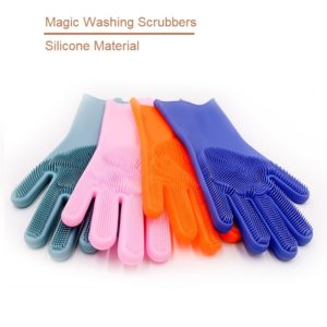 Magic Washing Scrubbers Silicone Wash Gloves